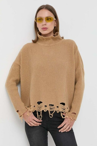 Шерстяной свитер Pinko, коричневый