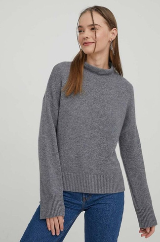 Кашемировый свитер Abercrombie & Fitch, серый