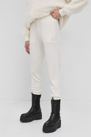 Шерстяные брюки Karl Lagerfeld, бежевый