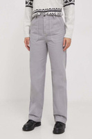 Хлопковые брюки United Colors of Benetton, серый